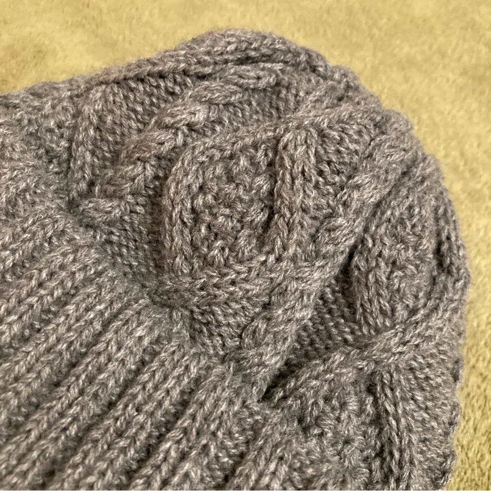 NWOT Cap Vintage 80s Stretch Knit Hat Gray
